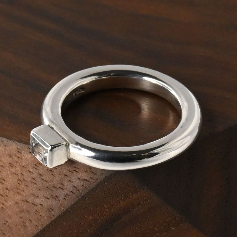 【新品仕上げ】agete リング 指輪 9号 silver アガット