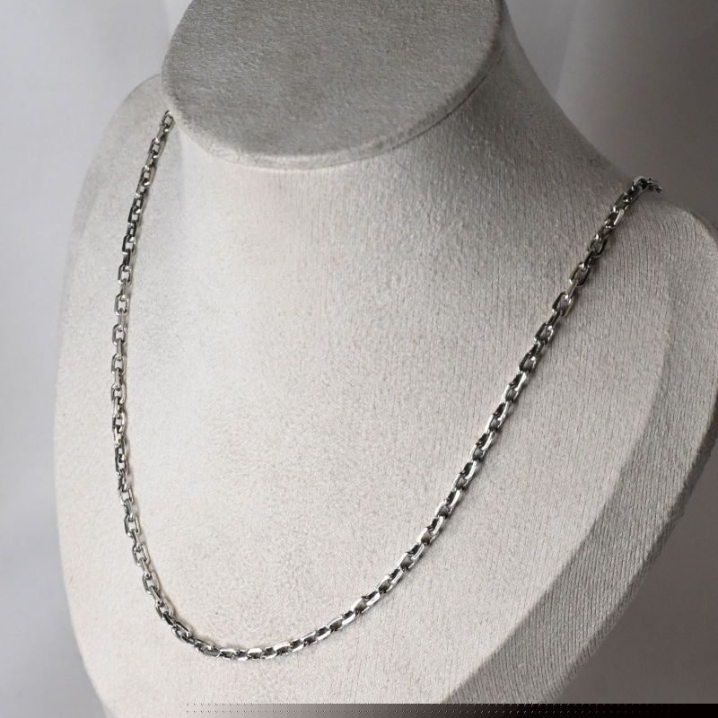 【研磨済】SAAD チェーン シルバー925 長さ46cm 幅2.5mm