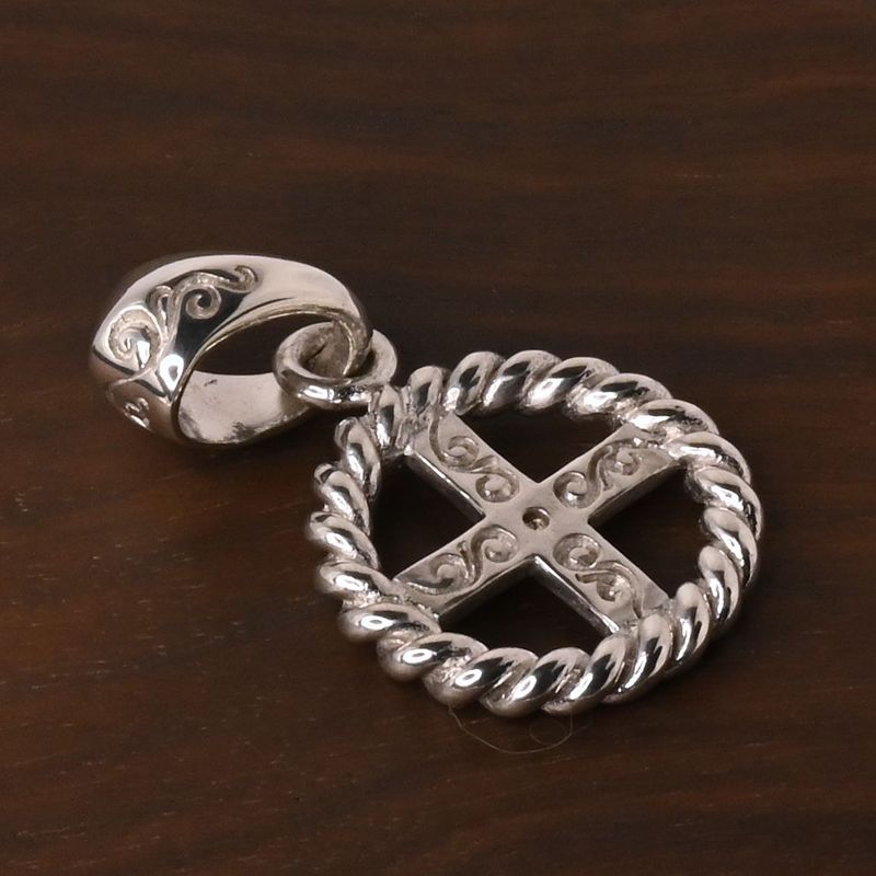 【研磨済】SAAD ホイール トップ シルバー925 ネックレスチャーム