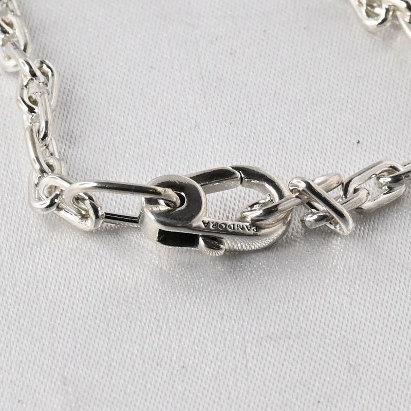 美品 Pandora ME Slim Link Chain Bracelet 20cm シルバー925