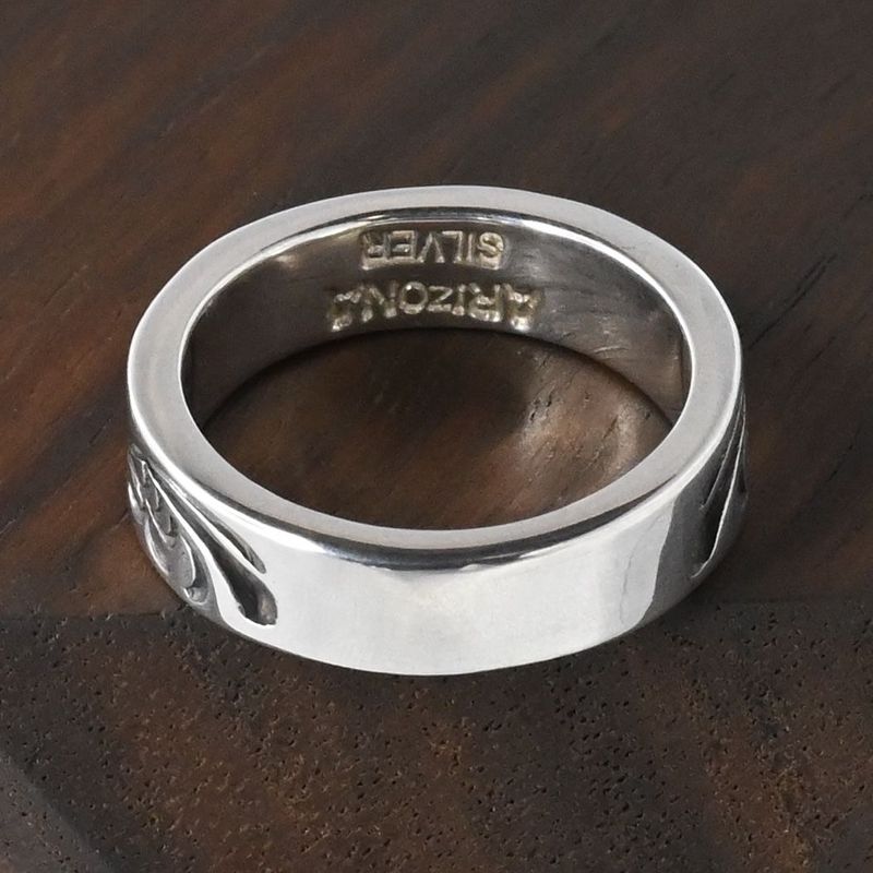 【研磨済】 ARIZONA FREEDOM シルバー リング 唐草 8号 R-40b silver 925 アリゾナフリーダム