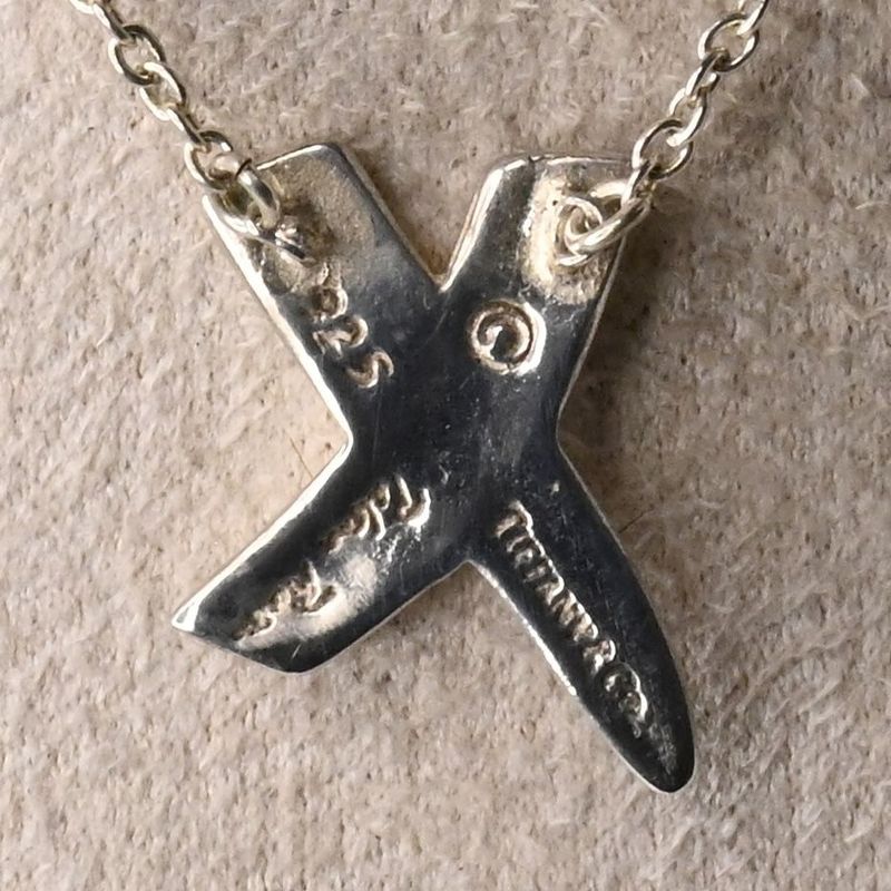 【研磨済】TIFFANY&Co. キス ネックレス 42cm パロマピカソ ティファニー SV925 シルバー ペンダント