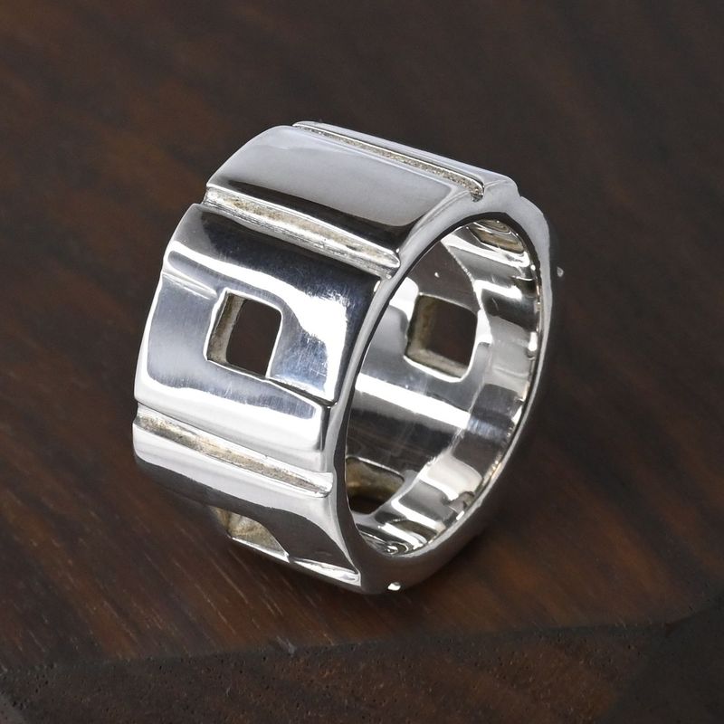 【研磨済】GUCCI ヘビーG モダニスト リング 13号 指輪 Ag925