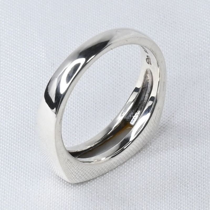 【研磨済】STAR JEWELRY シェル リング 指輪 10号 シルバー925 美品