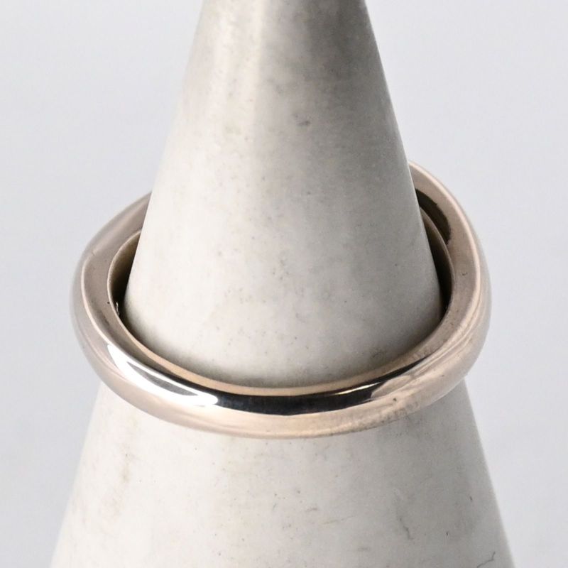 【研磨済】4℃ ハート リング ピンクシルバー 7号 ヨンドシー 指輪