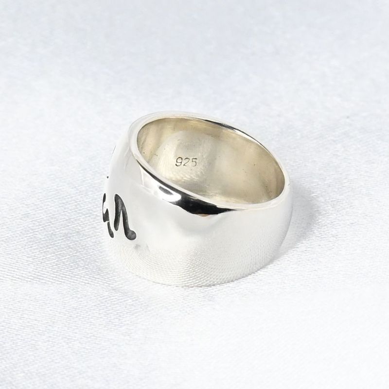 【研磨済】Stan ロゴ リング 指輪 3号 シルバー 925