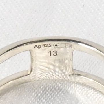 【研磨済】 GUCCI インターロッキング リング スリム 約12号 指輪 Ag925