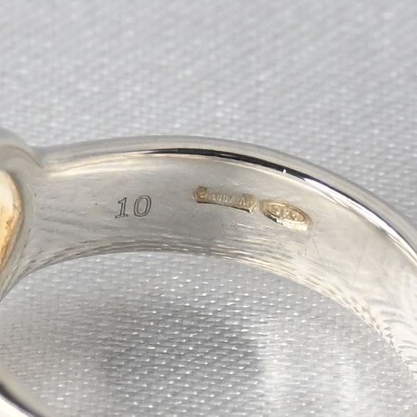 【研磨済】GUCCI インターロッキングG リング サイズ10 指輪 シルバー925 Ag925 グッチ