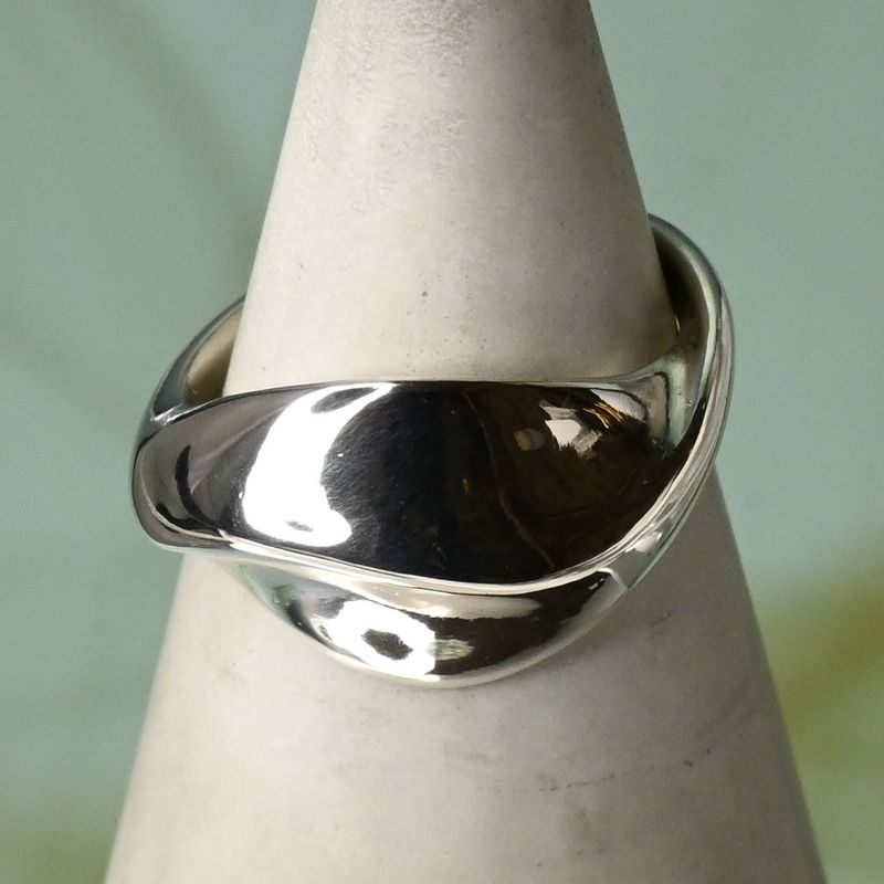 【研磨済】4℃ シルバー リング 9.5号 925 美品 ヨンドシー 指輪