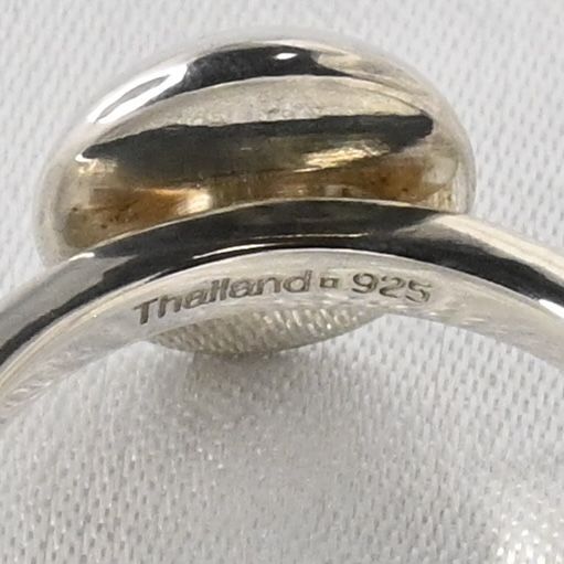 【研磨済】美品 COACH 3連 リング シルバー925 14号 コーチ 指輪