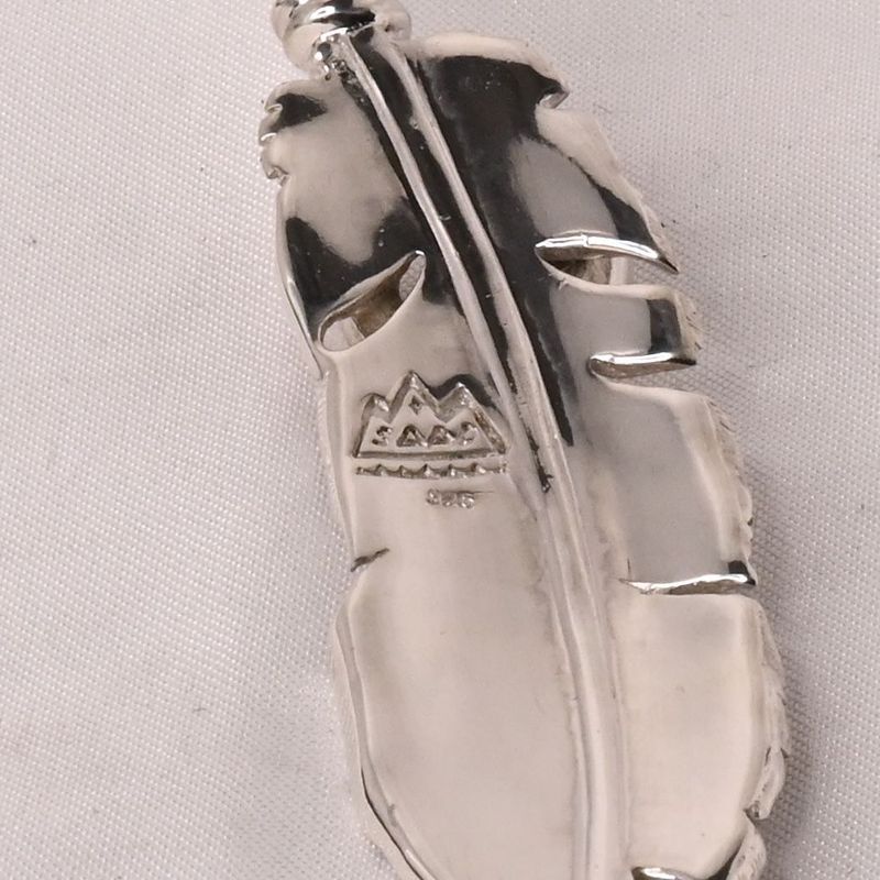 【研磨済】SAAD フェザー ホイール トップ シルバー925 太陽神 唐草 ネックレスチャーム