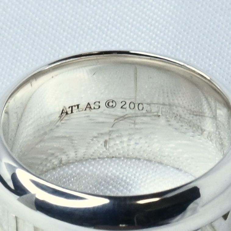 【研磨済】TIFFANY＆Co. ATLAS リング 9号 ティファニー 指輪 アトラス