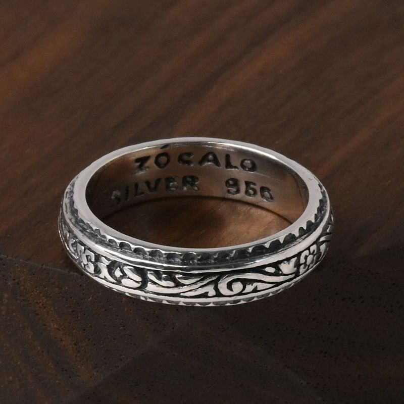 【研磨済】ZOCALO Ivy Narrow Ring (Antique Finished) シルバー925 リング 8号 ソカロ