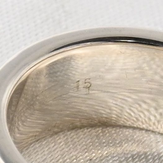 【研磨済】 GUCCI ロゴ リング SV925 シルバー 14.5号 指輪 グッチ