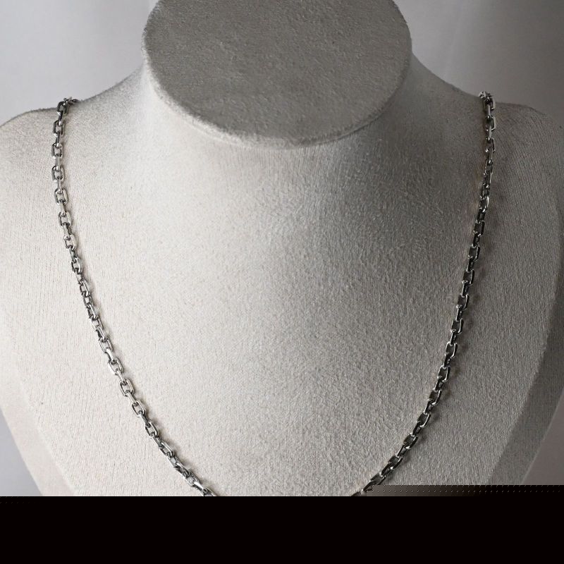 【研磨済】SAAD チェーン シルバー925 長さ46cm 幅2.5mm
