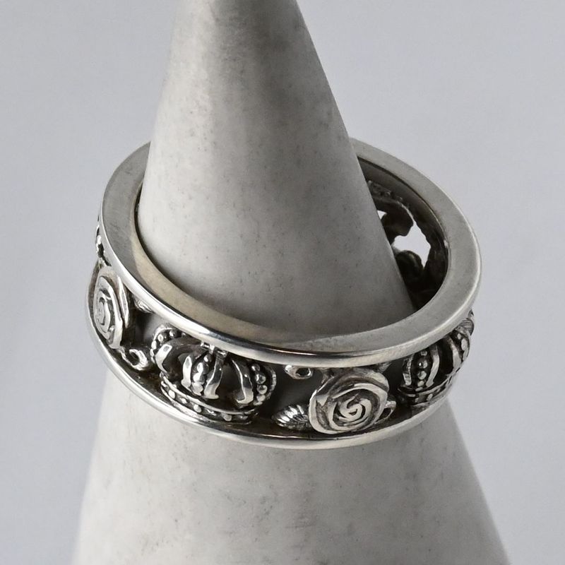 【研磨済】 JUSTIN DAVIS MY LOVE リング KIDS 4号 ジャスティンデイビス SRJ2012 指輪 シルバー925