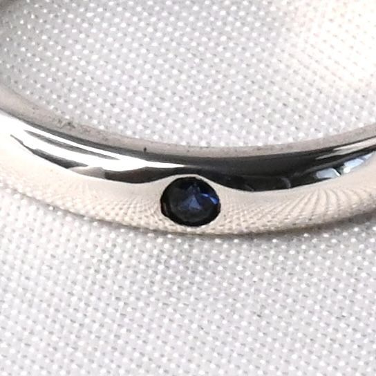 【研磨済】TIFFANY＆Co. スタッキングバンド リング サファイア 6.5号 ティファニー 指輪 シルバー925