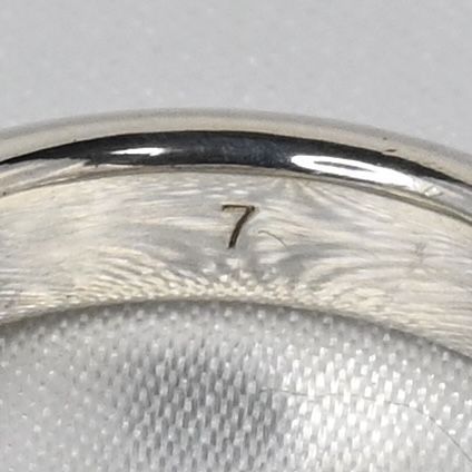 【新品仕上げ】美品 GUCCI ダイアゴナル インターロッキングG スリム リング 7サイズ グッチ