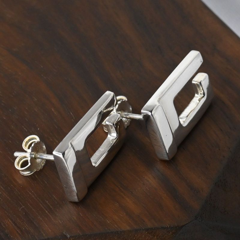 【研磨済】美品 GUCCI ピアス ペア シルバー Ag925 グッチ