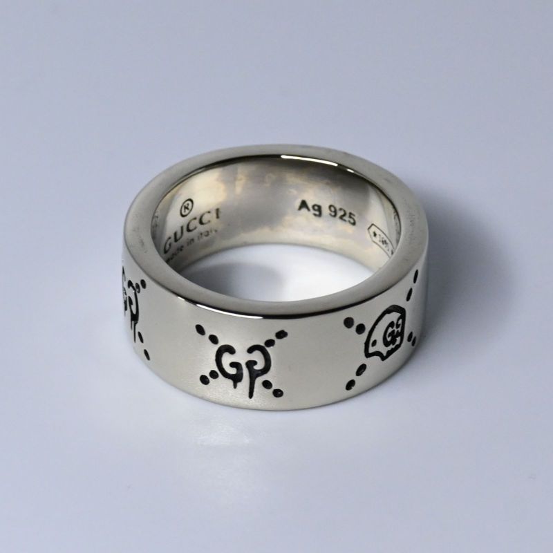 【研磨済】GUCCI ゴースト リング 14号 Ag925 指輪 グッチ