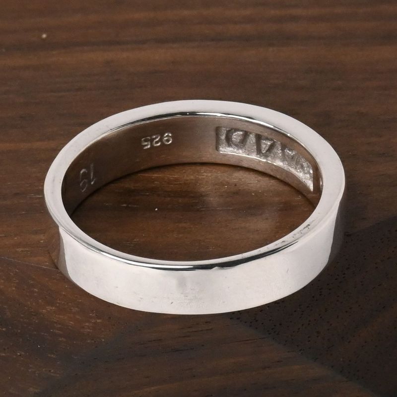 【研磨済】SAAD シルバー リング 18.5号 太陽神 シルバー925 指輪