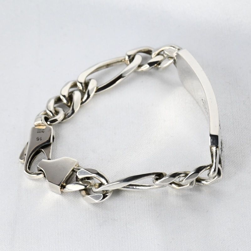 【研磨済】美品 GUCCI GG Bee エングレービング ブレスレット サイズ16 ビー 蜂 シルバー Ag925 グッチ