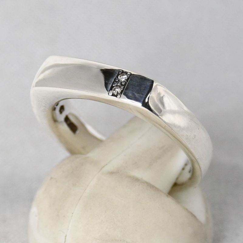 【研磨済】美品 4℃ ヨンドシー リング 指輪 シルバー925 10号