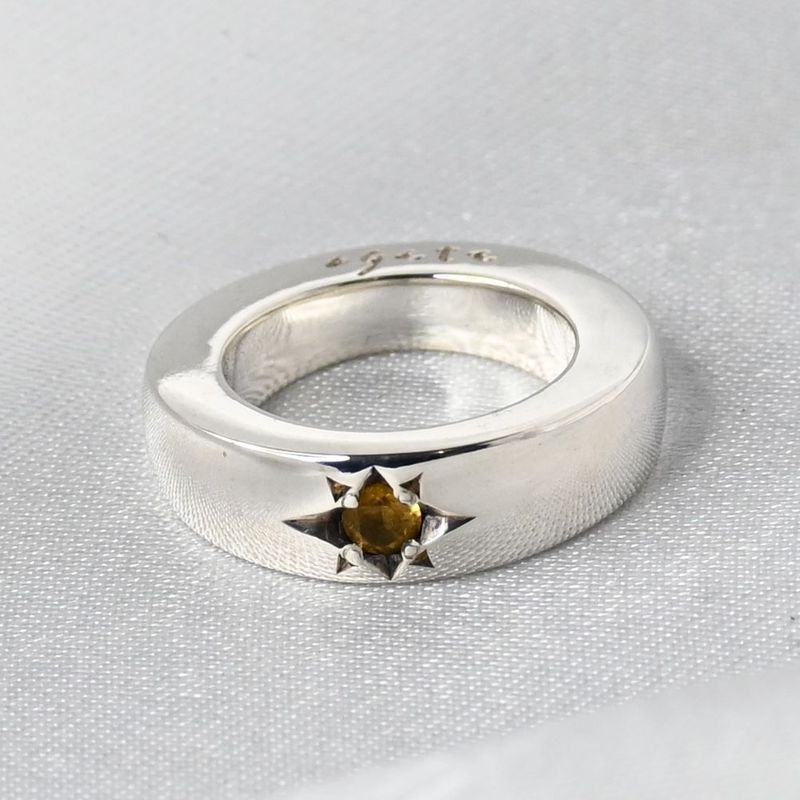 【新品仕上げ】美品 agete ピンキーリング 指輪 シルバー925 3号 アガット