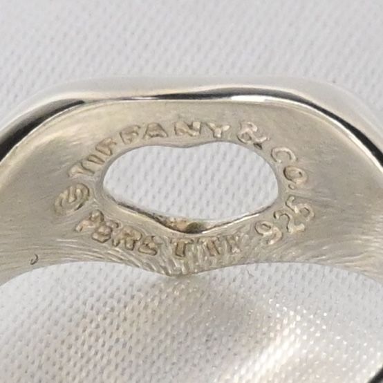 【研磨済】TIFFANY＆Co. オープンハート リング 5.5号 ティファニー 指輪