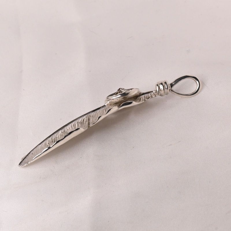 【研磨済】SAAD フェザー ホイール トップ シルバー925 太陽神 唐草 ネックレスチャーム