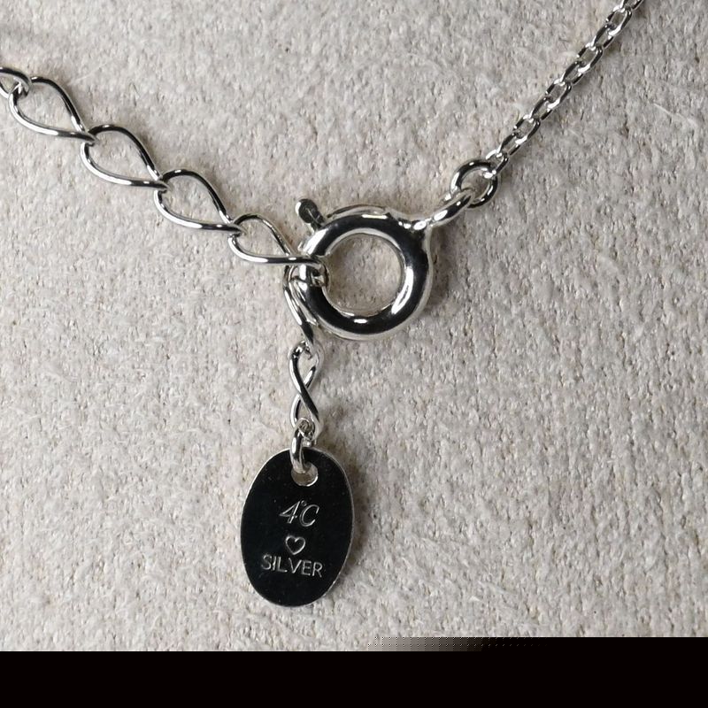 【研磨済】4℃ ヨンドシー ネックレス シルバー925 チェーン38cm~42cm