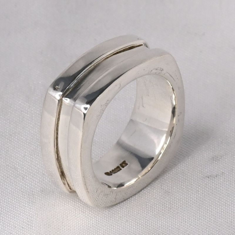 【研磨済】GUCCI シルバー リング 13号 指輪 Ag925