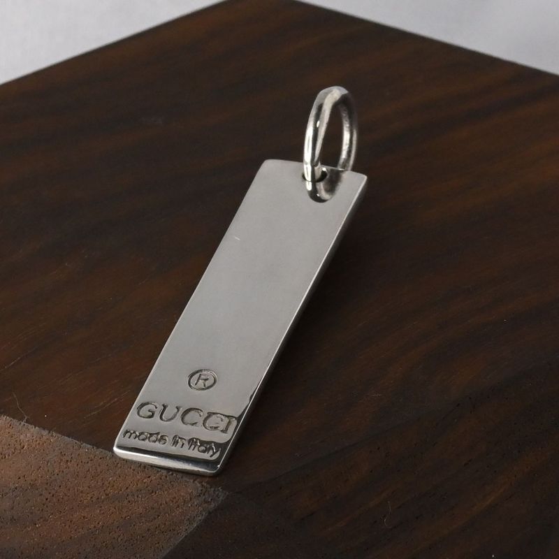 【研磨済】 GUCCI プレート ペンダント トップ Ag925 グッチ 重さ7g