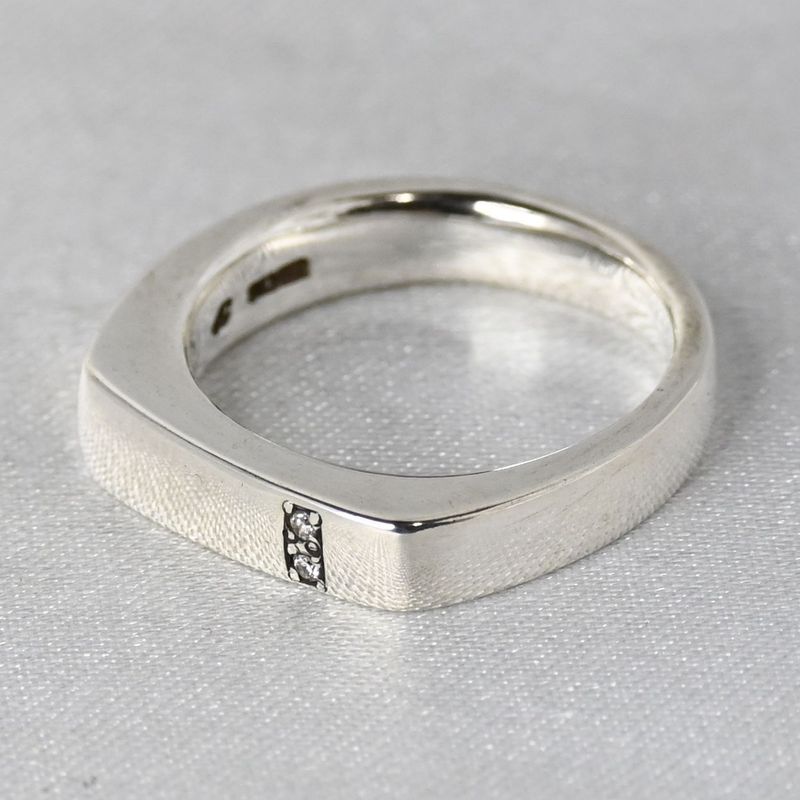 【研磨済】美品 4℃ ヨンドシー リング 指輪 シルバー925 10号