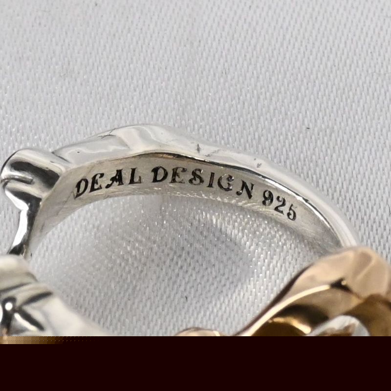 【研磨済】DEAL DESIGN スペードギメル リング 11号 シルバー925 ディールデザイン 指輪
