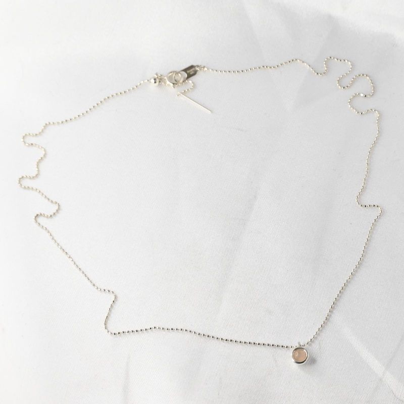 【研磨済】 Jouete ピンクストーン ネックレス Silver925 シルバー ジュエッテ