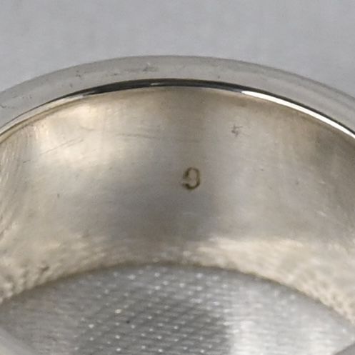 【訳あり】【研磨済】 GUCCI ロゴ リング SV925 シルバー 9号 指輪 グッチ