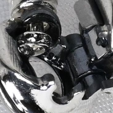 【研磨済】PANDORA Moments Encircled Clasp Bangle 20cm バングル 美品 シルバー925