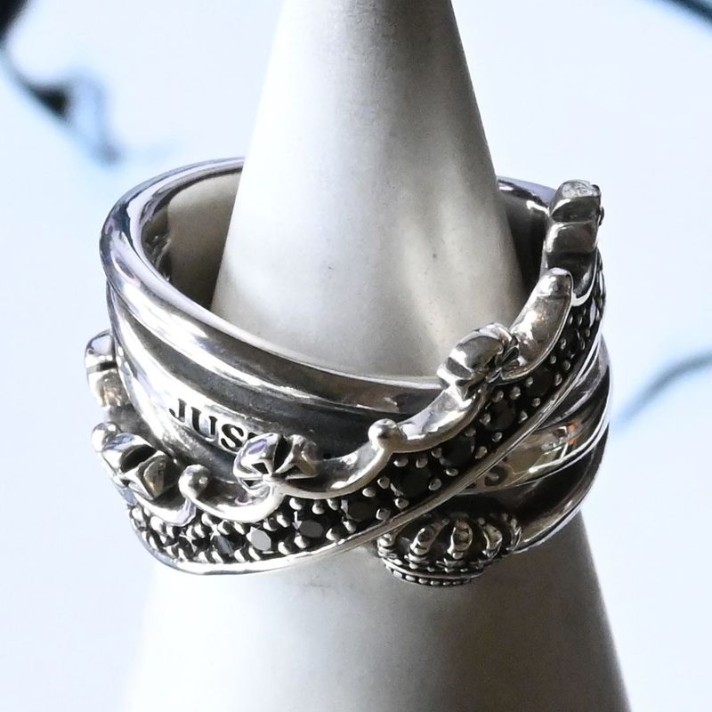 【研磨済】 JUSTIN DAVIS TWIST OF FATE リング SRJ692 13号 ジャスティンデイビス 指輪 シルバー925