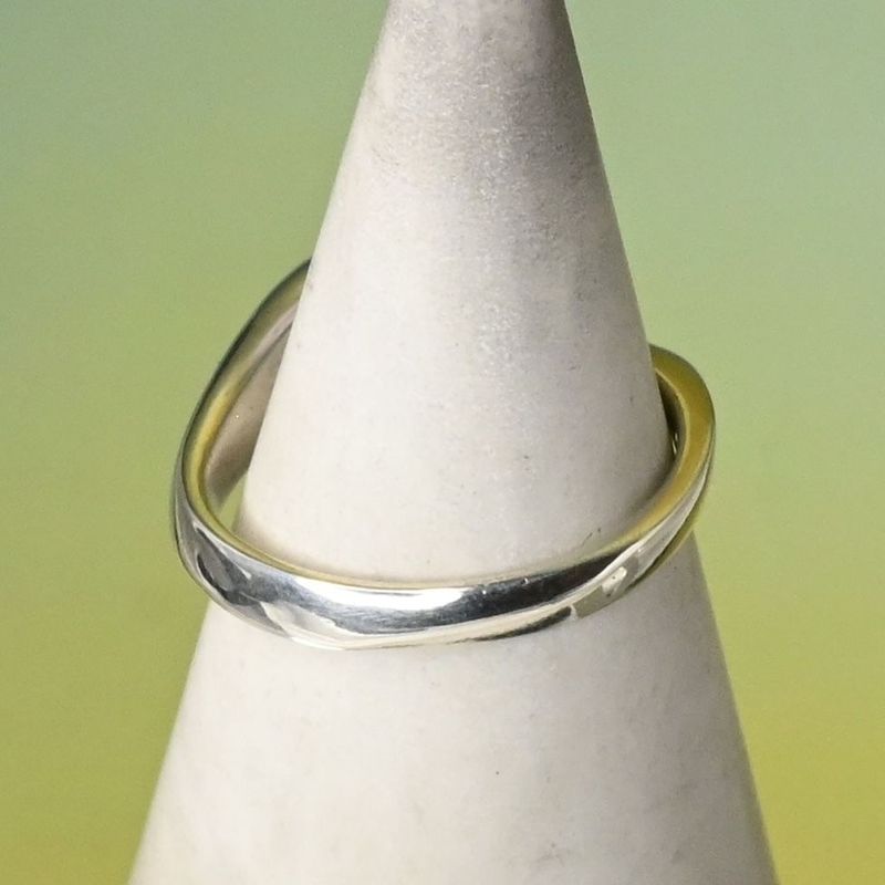 【研磨済】4℃ ストーン シルバー リング 7号 925 美品 ヨンドシー 指輪