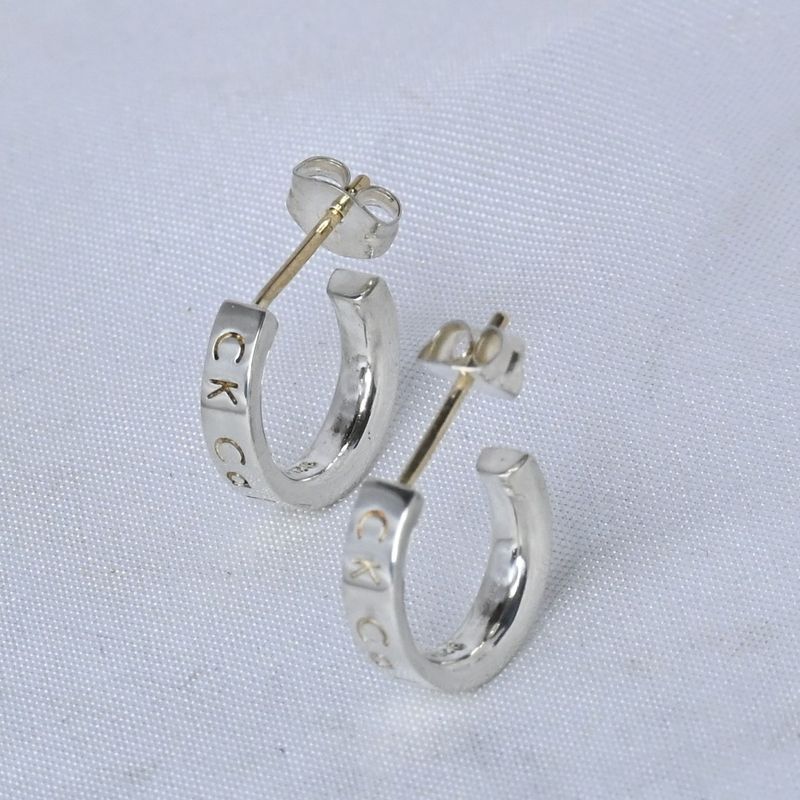 【研磨済】Calvin Klein シルバー ピアス 両耳用 ペア silver925 カルバン クライン
