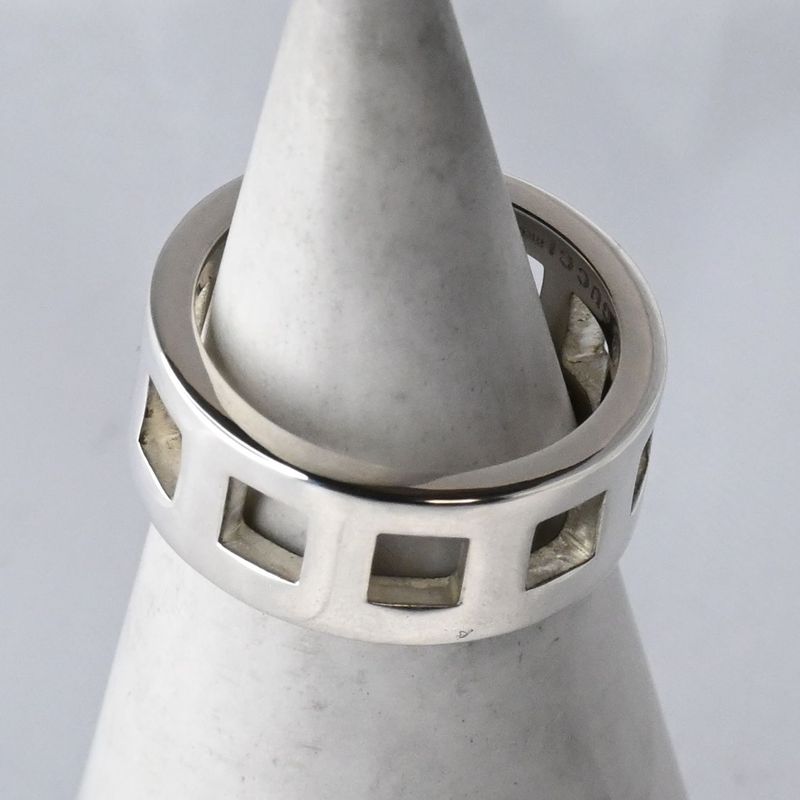 【おまとめ専用ページ】【研磨済】 GUCCI シルバー リング 8号 Ag925 グッチ 指輪