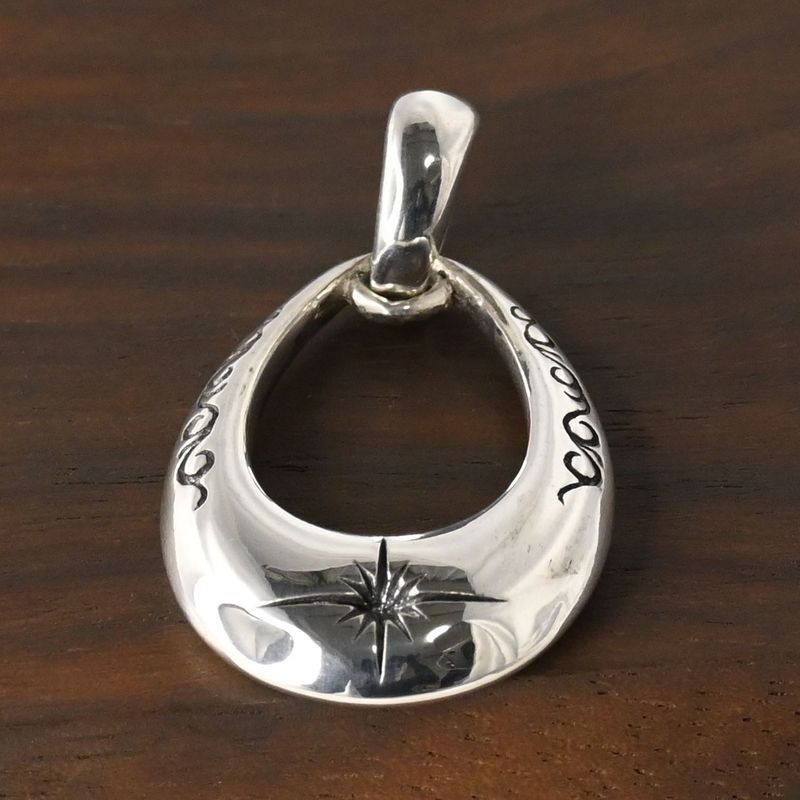 【研磨済】SAAD ペンダントトップ 太陽神 唐草 シルバー925  ネックレスチャーム