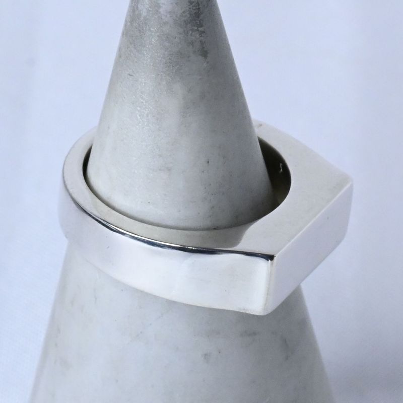 【研磨済】Calvin Klein スクエア リング 11号 カルバン・クライン 指輪