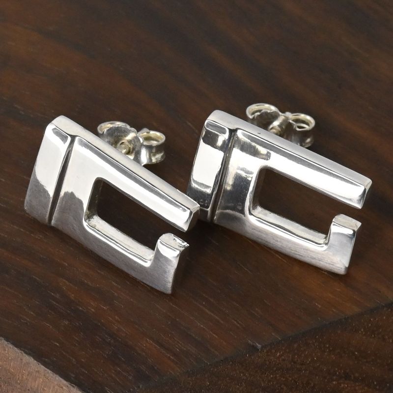 【研磨済】美品 GUCCI ピアス ペア シルバー Ag925 グッチ