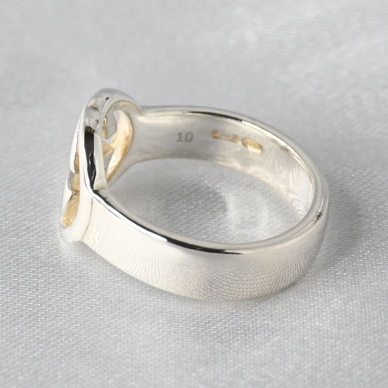 【研磨済】GUCCI インターロッキングG リング サイズ10 指輪 シルバー925 Ag925 グッチ