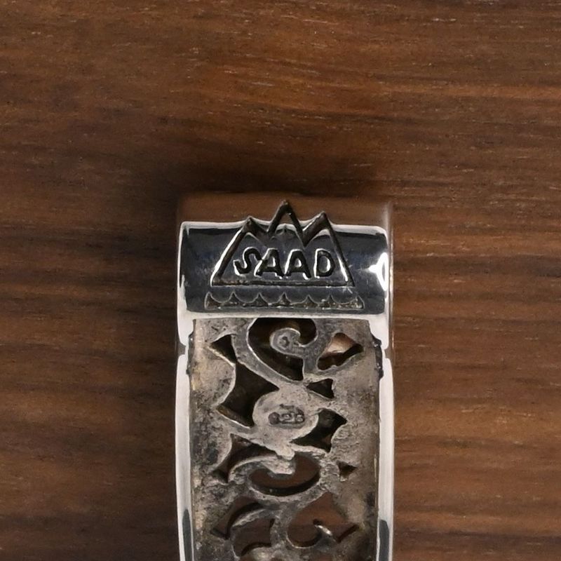 【研磨済】SAAD ハイビスカス  ペンダントトップ シルバー925 ネックレスチャーム