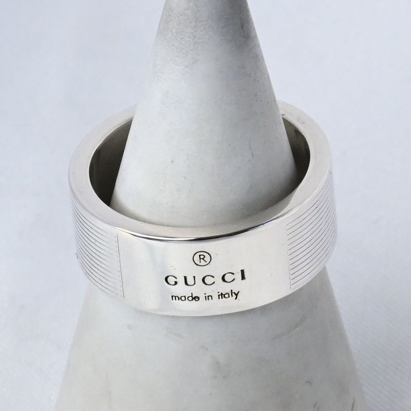 【研磨済】 GUCCI シルバー リング 16号 Ag925 指輪 グッチ