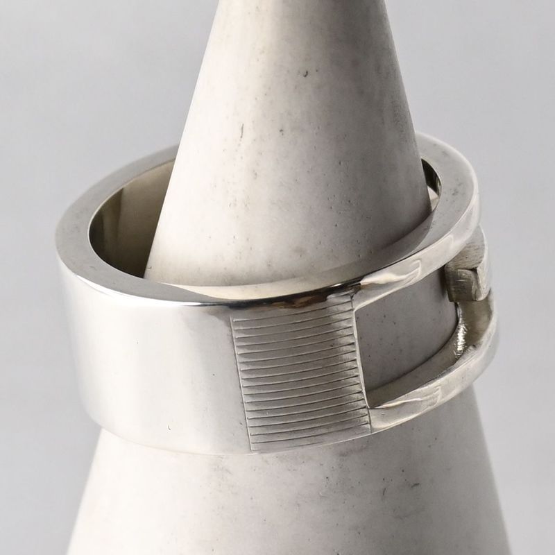 【研磨済】GUCCI ブランデッドG リング 9.5号 グッチ 指輪