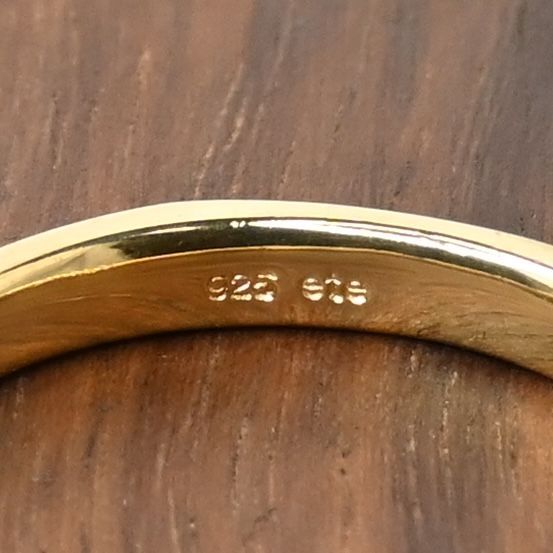 ete イエローゴールド リング 11号 silver 925 エテ 指輪